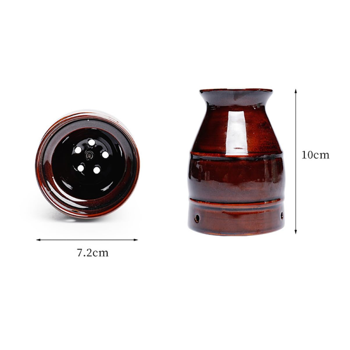 SEWOART 1pc Moxibustion Cup Needle Massager Moxa Physiotherapy Instrument Moxibustion Can Body Massager Moxibustion for Back Handheld Cupping Massager Moxibustion Pot Ceramics Brown