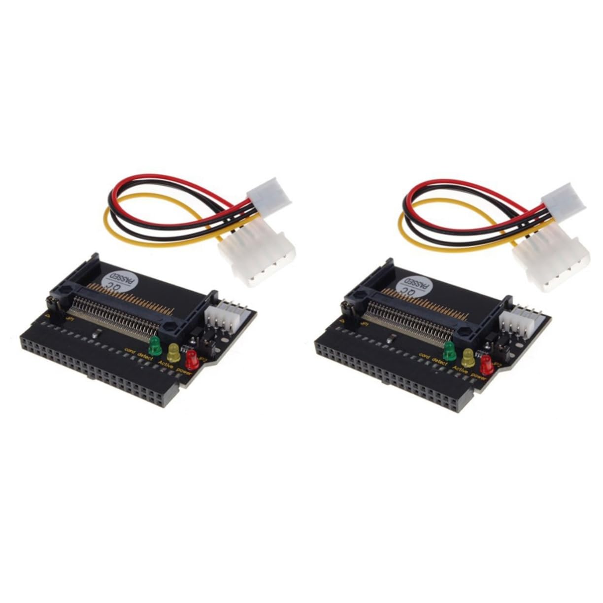 Adaptateur IDE vers Compact Flash CF II avec LED, Noir