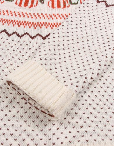 Image of Womens Fair Isle Sweaters Long Sleeve Crewneck Fall Winter Pullover Sweater