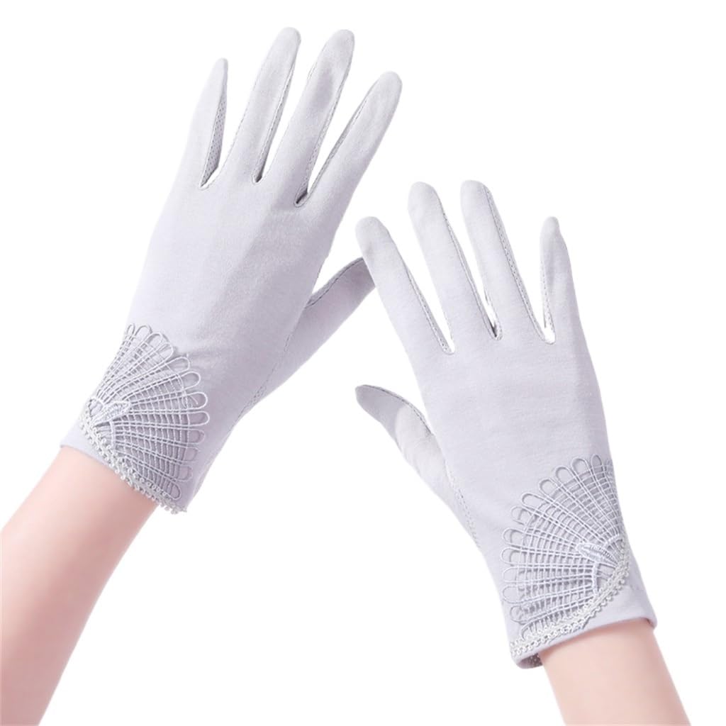 Driving Gloves Women's Touch Screen Thin Breathable Short Riding Handguards Autumn Elastic