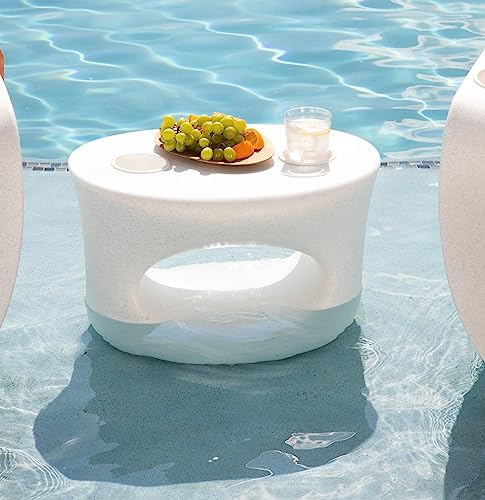 REZVANI FURNITURE STUDIO Tenjam Amped in Pool Table for Sun Shelf, Ledge Table for Water Depths up to 10", Lounger Side Table (Made-to-Order-Colors) REZVANI FURNITURE STUDIO Tenjam Amped in Pool Table for Sun Shelf, Ledge Table for Water Depths up to 10", Lounger Side Table (Made-to-Order-Colors)