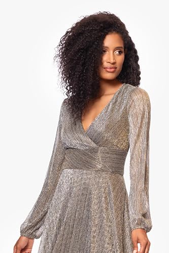 Image of Betsy & Adam Women's Cape Sleeve High Neck Bodycon Knee Length Dress with Cutout