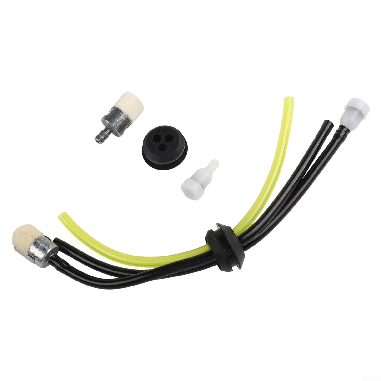 Kit di guarnizioni per serbatoio carburante decespugliatore, 18/20 mm, 3 tubi con filtro per Echo compatibile con benzina, set di collegamento per aspirazione, tubo di sfiato di ritorno del