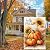 Fall Garden Flags for Outside 12x18 Inch Double Sided, Sunflower Pumpkin Small Yard Flags Autumn for Outside, Outdoor Fall Flag Front Porch Decorations