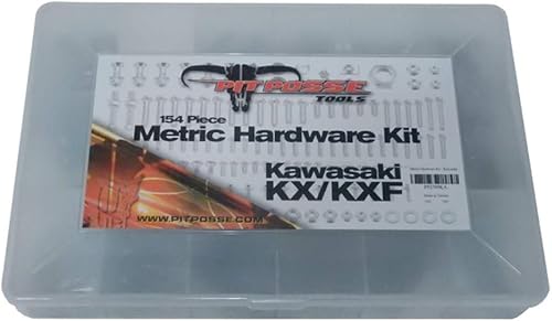 Miniatura 2 de Pit Posse PP2709KA Pro Bolt Bolts Surtido Kit de motocicleta compatible con Kawasaki KLX450R KX125 KX250 KX250F KX450F KX500 KLX KX 2003-Current -