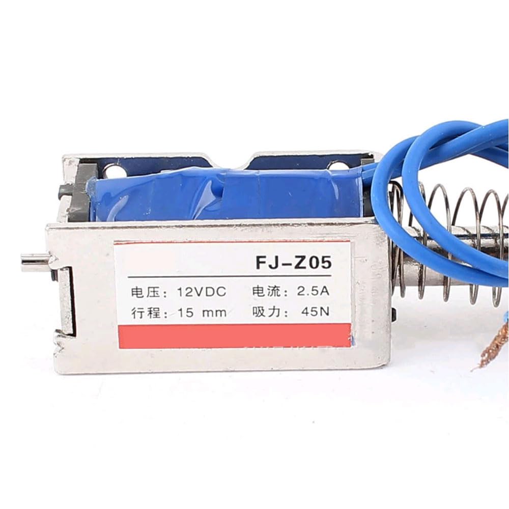 WANGCL FJ-Z05 DC 12 V 2,5 A magnetyczny elektromagnes 45N 15 mm Push Open Frame Elektromagnes