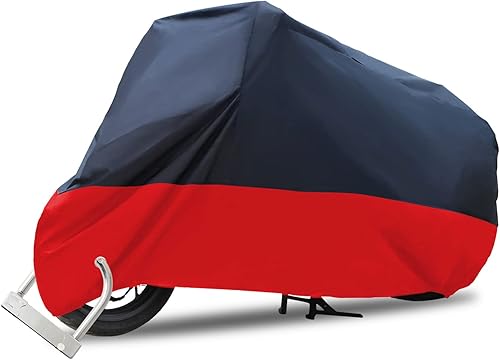 Miniatura 8 de Rich Choices Funda de motocicleta de 96 pulgadas, impermeable, protección solar al aire libre, duradera con agujeros de bloqueo y bolsa de