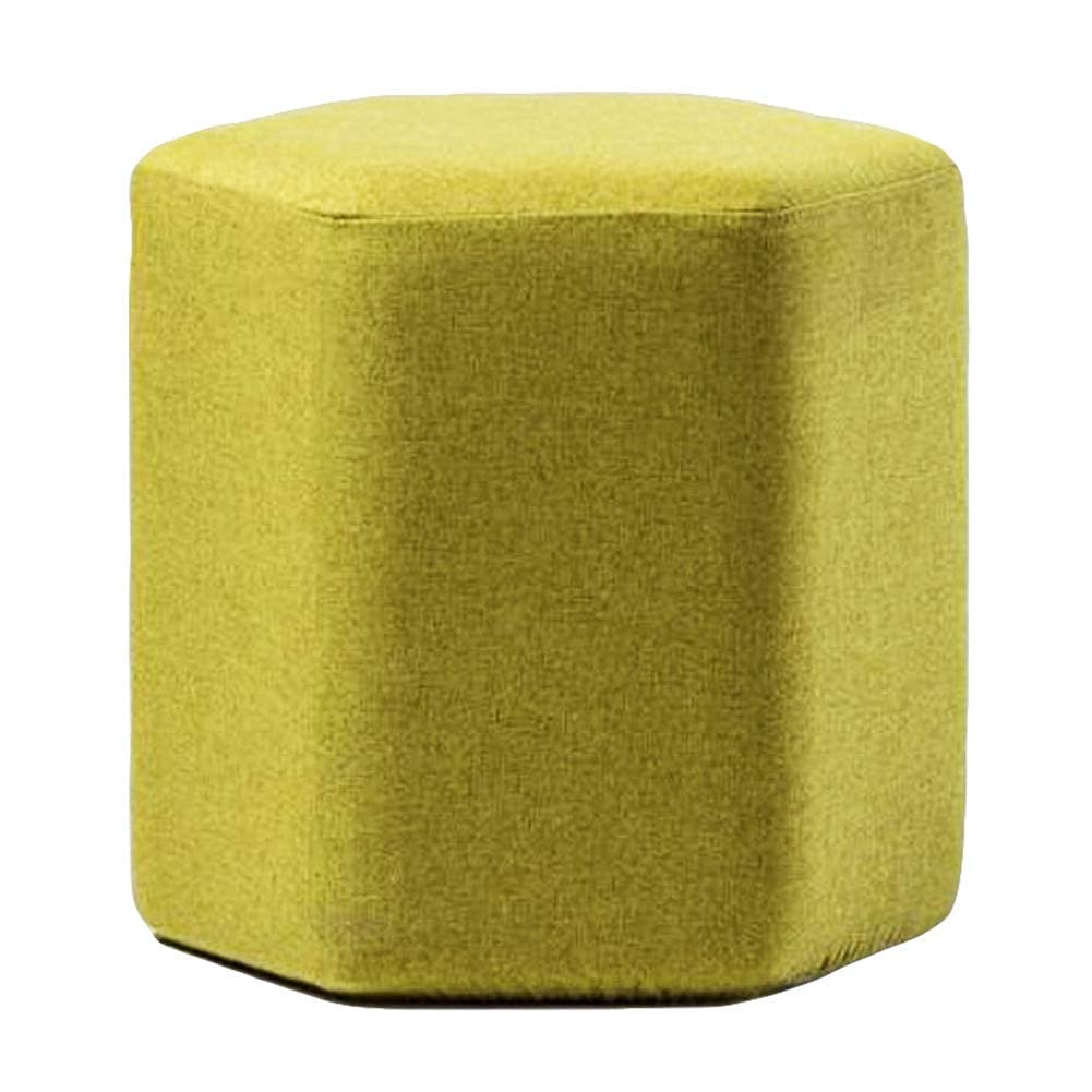 Pouf repose-pieds canapé vert 42x42x40cm | Ottoman et banc de chaussures pour salon