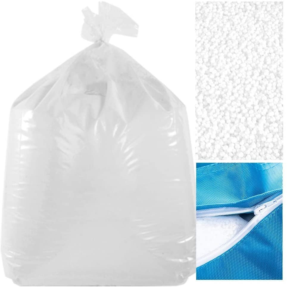 LIVEDECO - 100 L Recharge Billes de Polystyrène Neuve, Certifiées M1 Anti-FEU, pour Pouf Géant BiG52