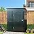 5x3FT Vertical Outdoor Steel Storage Shed with Floor Frame, Lockable Doors, Compact Metal Tool Shed for Garden, Backyard, Patio, Utility, and Bike Storage
