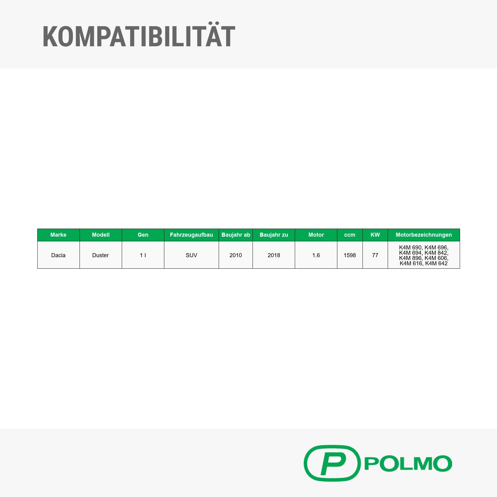 POLMOstrow Auspuff Mitteltopf für Dacia Duster 1 I 1.6 SUV 2010-2018
