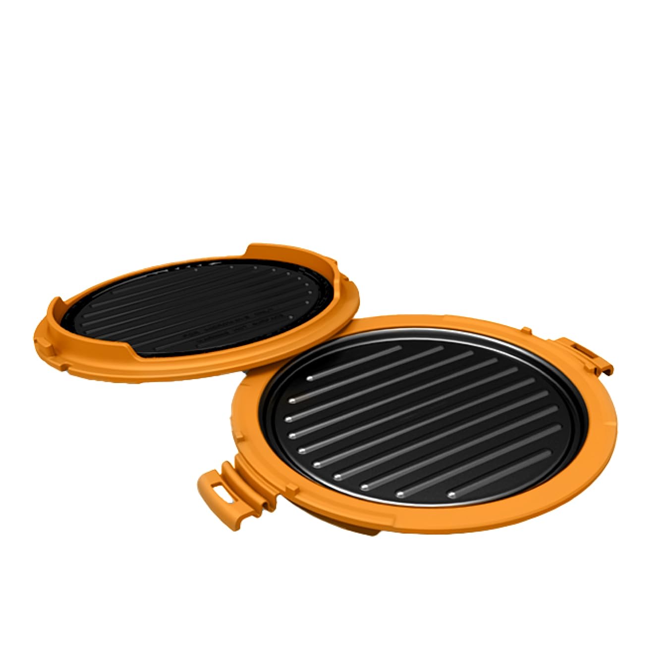Von Home Snap Grill Microwave Pan – Super-Fast Healthy Cooking For The Whole Family - Non-Stick Easy to Clean Aluminium Grill Plates - Advanced Thermal Flow Technology - Dishwasher Safe