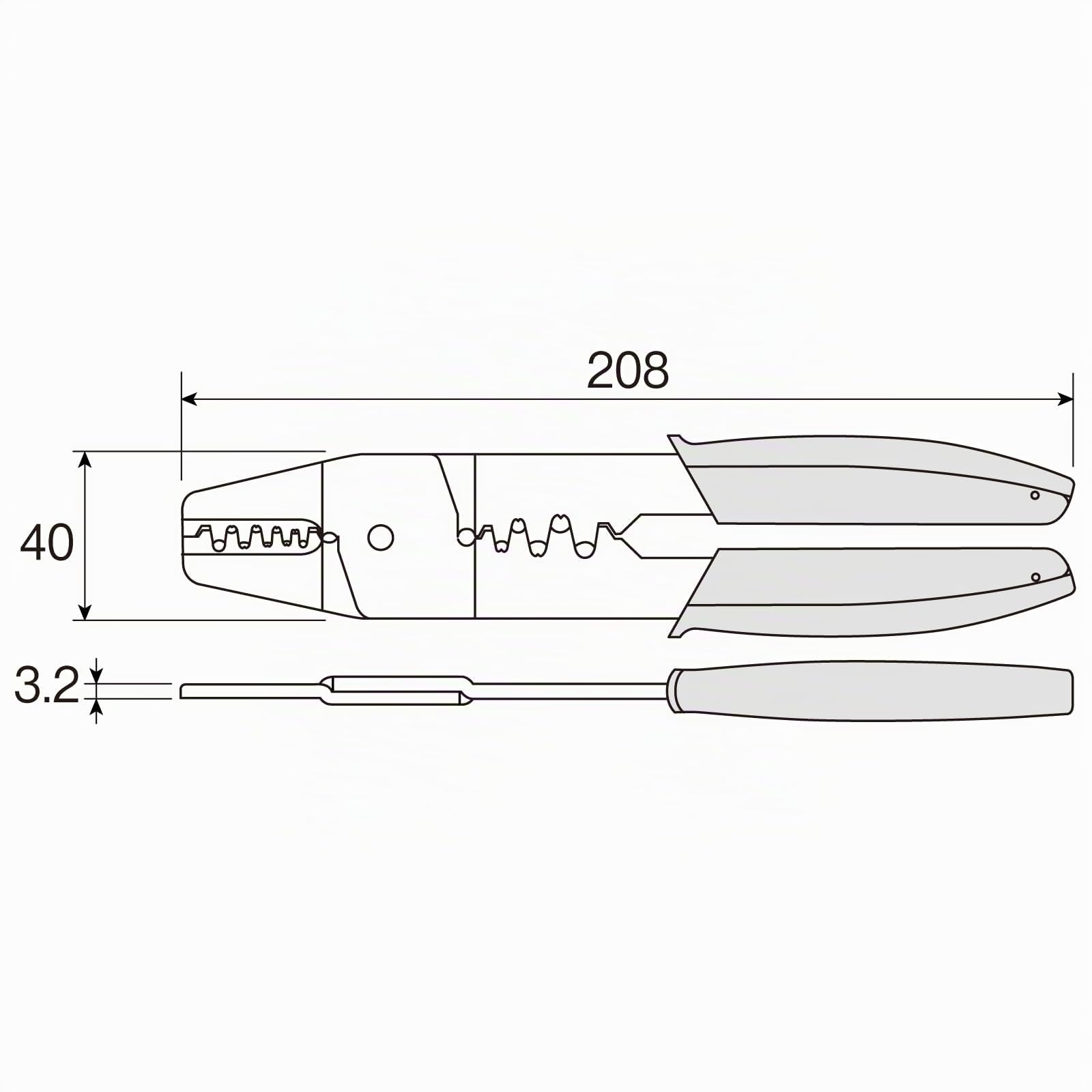 Hozan P-706 Open Barrel Crimper (japan import)