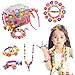 Pop Beads Set - 540+ PCS Snap Together Beads for Girls Toddlers Creative DIY Jewelry Set Toys-Making Necklace, Bracelet, Hairband and Ring - Ideal Gift Idea for Christmas & Birthday (Box Packaging)