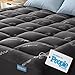 Niagara Sleep Solution Ultra Soft King Size Mattress Topper - Rayon Derived from Bamboo Pillow Top Mattress Pad for Back Pain Relief - Naturally Cooling for Hot Sleepers, Dark Gray
