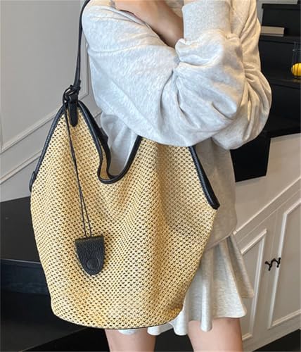 Bolso Hobo de Paja para Mujer Verano Playa miniatura 3