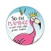 Produktbild Flamingo Mauspad I Ø 22 cm rund I Mousepad mit Spruch I in Standard-Größe, rutschfest I für Mädchen Teenager Frauen I süß I dv_228