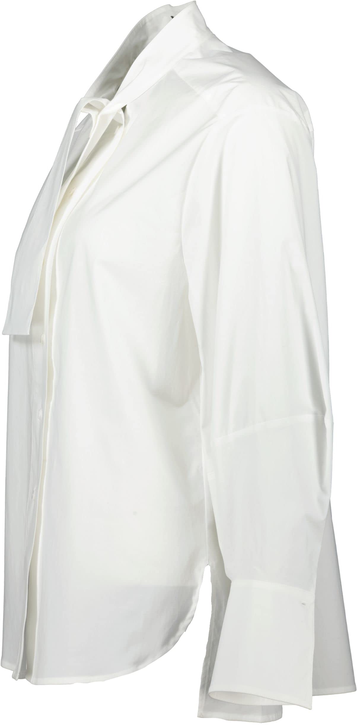 Luisa Cerano Damen Bluse mit Schluppen weiß