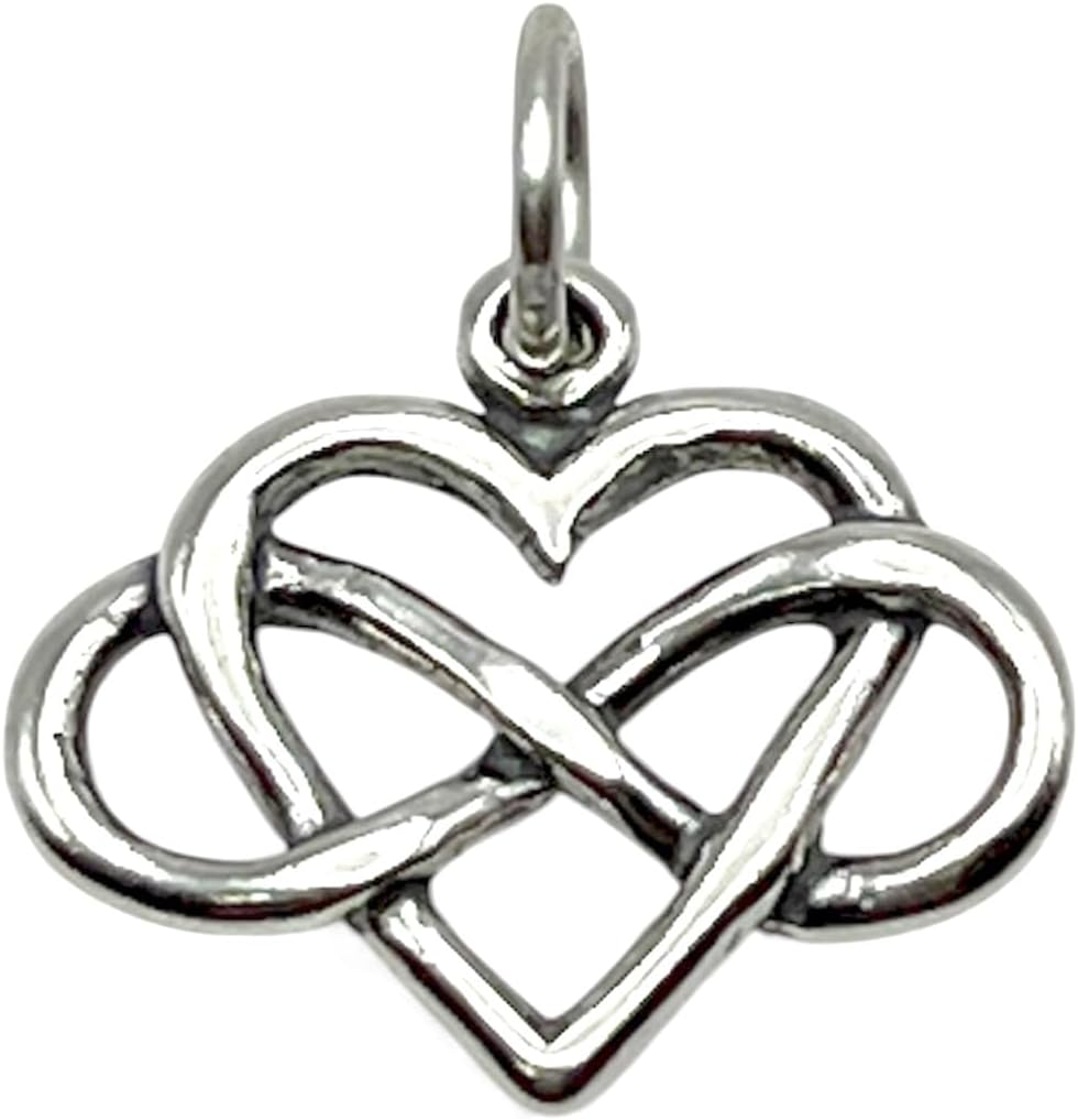 KEVIN N ANNA Sterling Silver Petite Infinity Heart Charm Necklace, 18" - Image 6