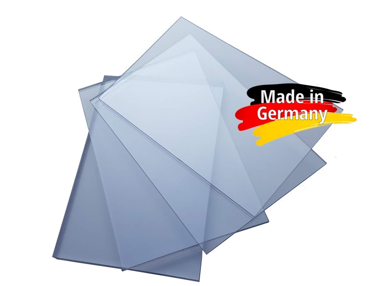 S-Polytec Polycarbonat Platte, PC Zuschnitt TRANSPARENT, Stärke 3-8mm, VIELE Verschiedene Formate, beidseitiger UV-Schutz TOP QUALTÄT (100 x 75cm, 5mm UV-Schutz)