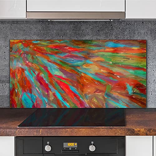 Crédence de cuisine décorative et colorée pour protéger le mur de cuisson 120x60 - 3