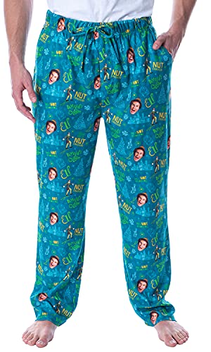 INTIMO Elf The Movie Men's Son Of A Nut Cracker Allover Holiday Christmas Film Loungewear Pajama Pants