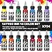 KVM Tattoo Ink Set 14 Pcs Colors 1oz (30ml) Tattoo Supply Indoor Tattoo Studio Renowned for its Smooth Flow Characteristics