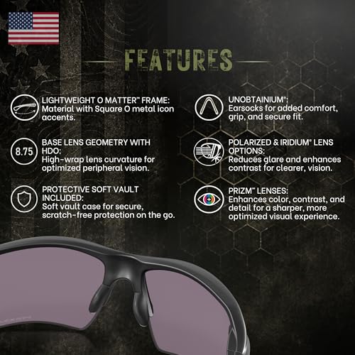 Image of Oakley Standard Issue SI FLAK 2.0 XL Uniform Collection Military Grade Sunglasses With Official Eyewear Kit