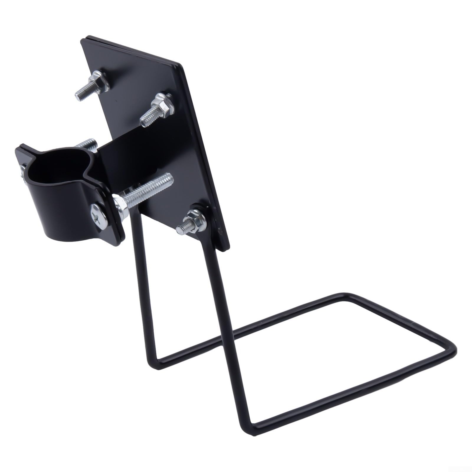 Soporte fijo para cesta de bicicleta, soporte de metal para cesta de bicicleta plegable para bicicletas de carretera y bicicletas de montaña