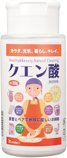 Amazon Co Jp クエン酸 ボトル入り 320g 木曽路物産 ドラッグストア
