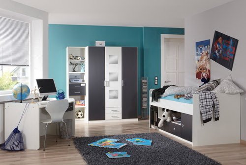 Preisvergleich Produktbild lifestyle4living Jugendzimmer, Jugendzimmer Jungen, Jugendzimmer Mädchen, 3-TLG.