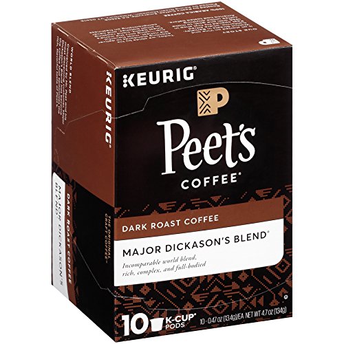 Peet's Major Dickason's Blend for Keurig K-Cup Brewers, Deep Roast 60 count.
