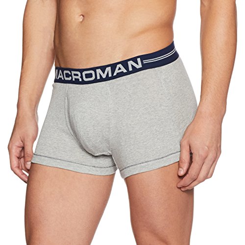 Image of Macroman M-Series Men's Cotton Boxers (Pack of 1) (M581 Grey Melange S Grey Melange S)