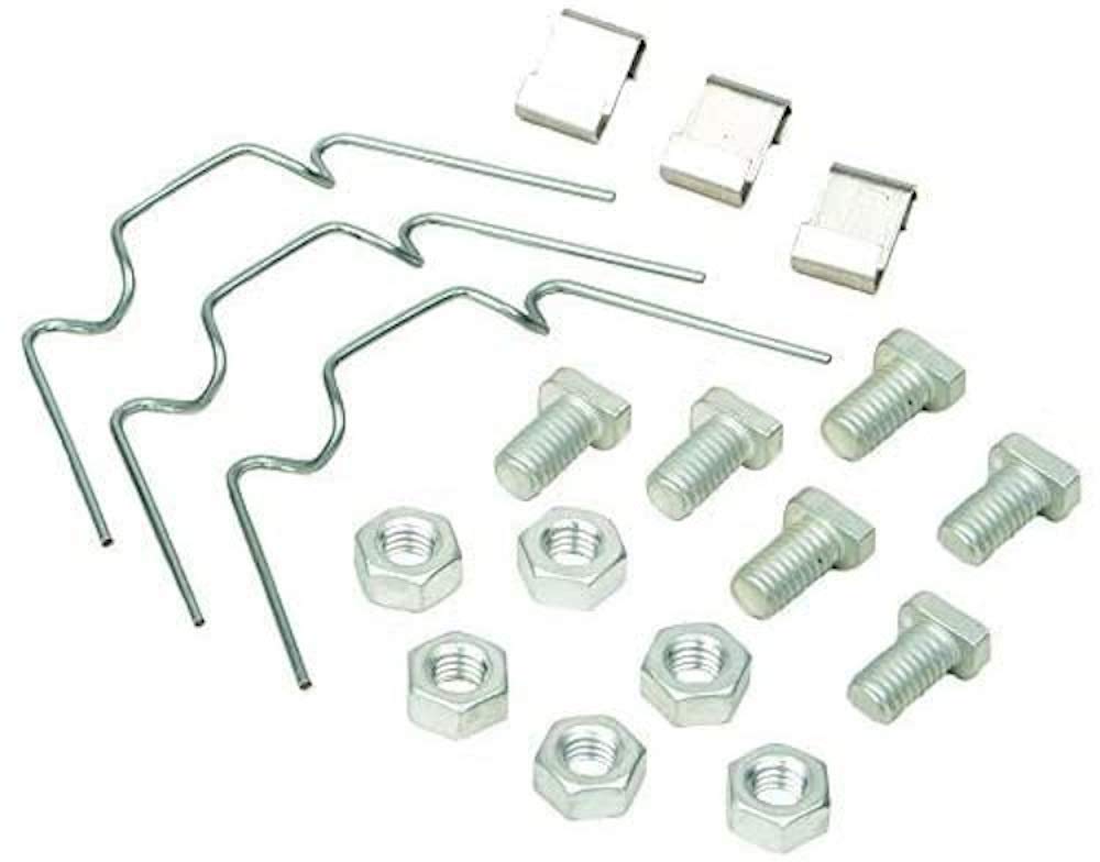 Merriway BH06787 (200 Pcs) Greenhouse Glazing Repair Service Kit, 50 Each of Aluminium Cropped Bolts & Nuts