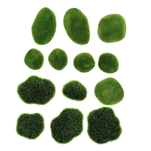 Cabilock Simulated Stone Decor Moss Rock for Micro Landscape Moss Stones for Garden