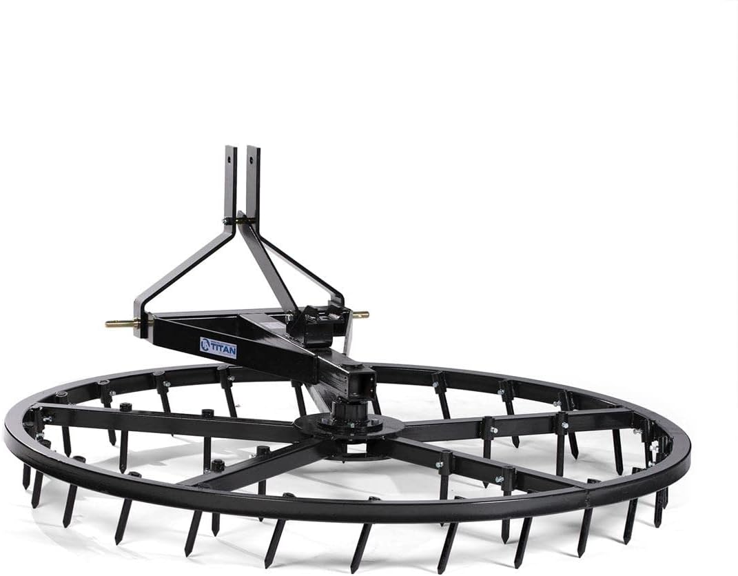 Titan Attachments Arena Spin Harrow Groomer 72" Cat 1 3 Point Quick Hitch HD : Patio, Lawn & Garden