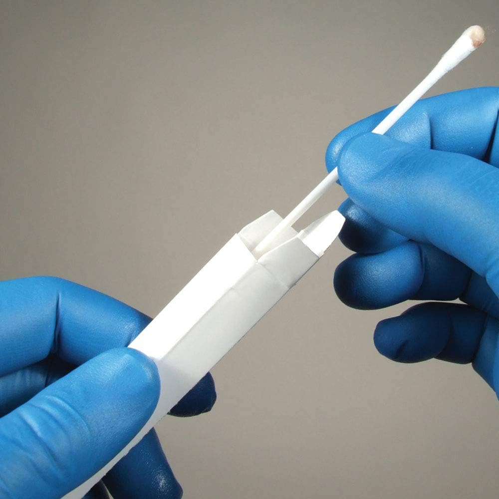 Taction Professional DNA Swab Boxes, Unprinted DNA Cartons, for evidence/sample collection, Pack of 50- in resealable clear plastic bag