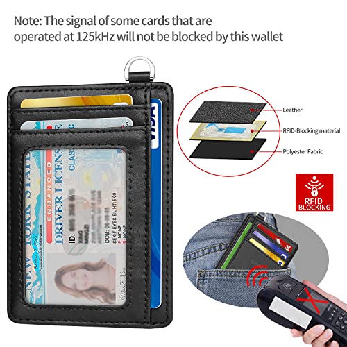 EcoVision Slim Minimalist Front Pocket Wallet, RFID Blocking Credit Card Holder Wallet with Detachable D-Shackle for Men Women4