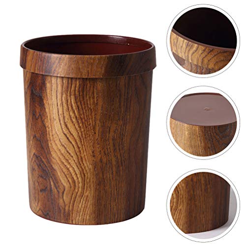 Contenedor Vintage Imitación Madera para Basura, 11.41x8.66x8.66 in miniatura 5