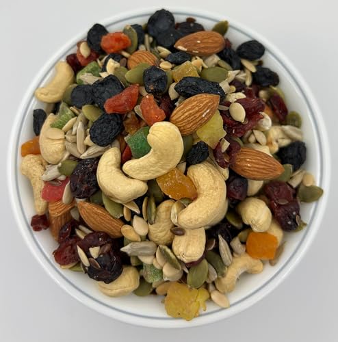 Image of Drive Me Nuts Protein Breakfast Mix 250g | Premium Dry Fruits Mix of Cashews Raisins Almonds Cranberry, Pumpkin Sunflower Watermelon & Flax Seeds | Protein Morning Cereal Trail Pack