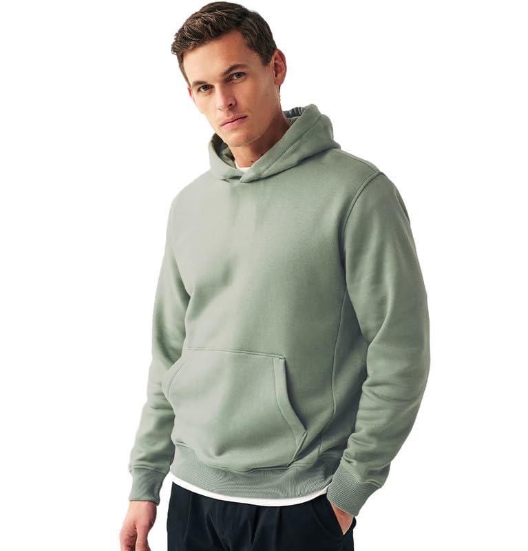 SleepynutsMen Cotton Fleece Regular Fit Hooded Full Sleeve Sweatshirt