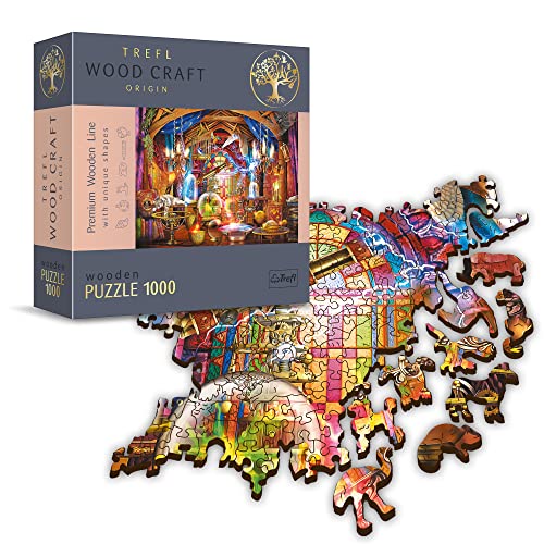 Puzzle De Madera - Magic Room - 1000 Elementos, Artesanía En Madera, Formas Irregulares, 100...