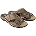 Produktbild ESTRO Sandalen Herren Sommer Leder - Echtleder Sommerschuhe Herren Schlappen Männer mit Rutschfeste Gummisohle s1 (43, Braun)