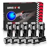 BRISHINE 194 LED Bulbs Extremely Bright Ultra Blue 5630 Chipsets 168 2825 175 T10 W5W LED Replacement Bulbs for Car Interior Dome Map Door Courtesy Trunk License Plate Lights(Pack of 10)