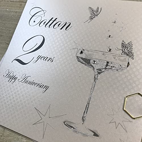 WHITE COTTON CARDS Coupe Glass BD102C-Biglietto