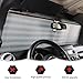 Windshield Flag Sunshade Sun Shade Heat Shield Sun Visor Mat Compatible with Jeep Wrangler Rubicon Sahara TJ JK JKU 2 Door & 4 Door