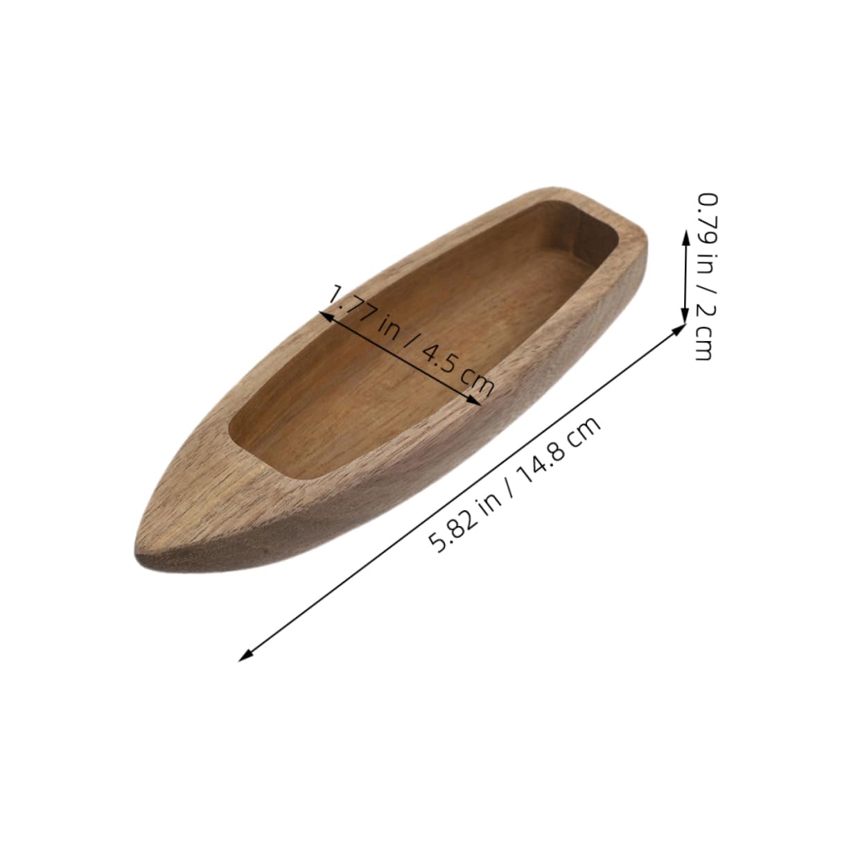 Levemolo 3pcs Wooden Canoe Models for Micro Landscape Decoration Boat Figurines with Authentic Detailing Compact Design for Nautical Decor Enthusiasts
