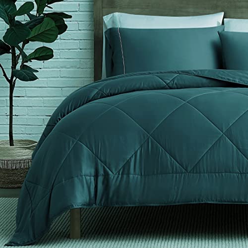 Coldest Cozy Bamboo Comforter Lightweight Cooling Viscose Down Alternative Duvet Insert, 100% Viscose Made from Bamboo, All Season Soft Comforter for Hot Sleepers (Queen, Grey)