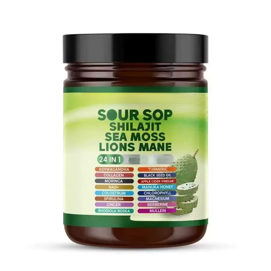 Soursop 24 in 1, non OGM - a base di erbe - vegano | soursop