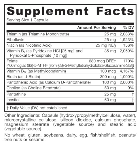 Jarrow B-Right Vitamin B Complex Formula, 100 Capsules - image 8